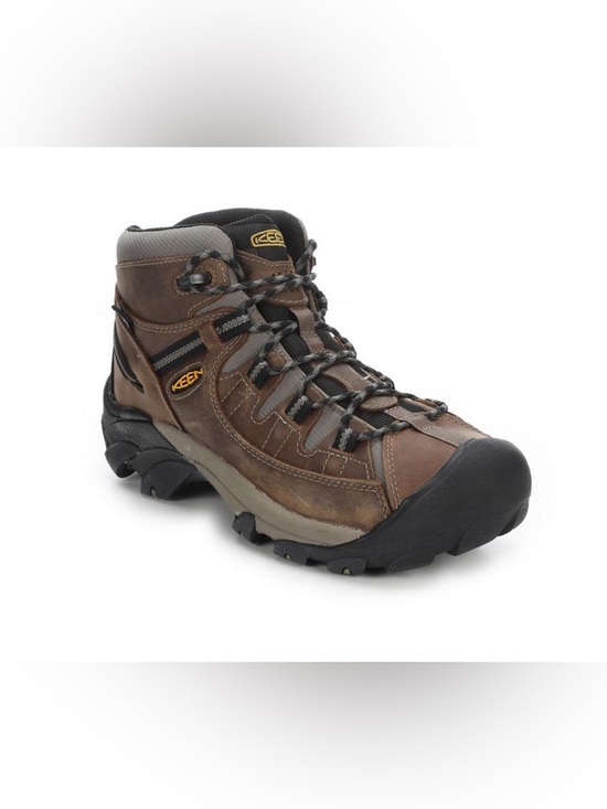 Keen Other - KEEN Mens Brown Leather Targhee II Mid Waterproof Outdoor Hiking Winter Boots